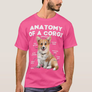 Anatomi av CorgiFunny Corgi Hund älskare Tee