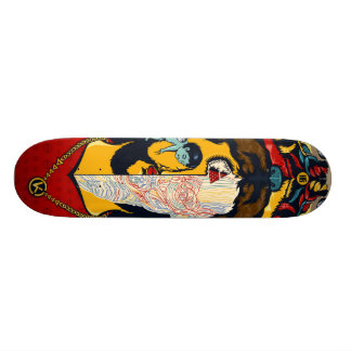 Anatomi av den Jesus skateboarden Old School Skateboard Bräda 18 Cm
