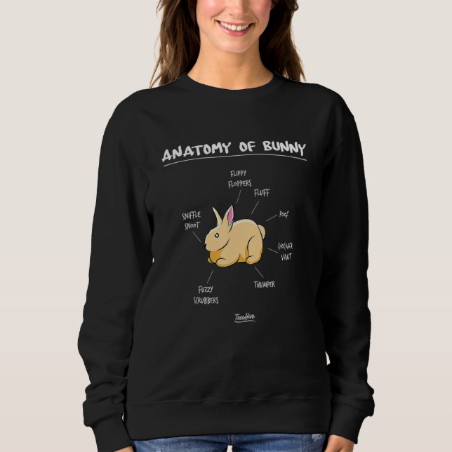Anatomi av en Bunny Rabbit T Shirt (Framsida)