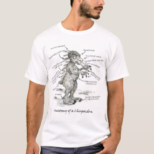 Anatomi av en ChupacabraT-tröja T-shirt