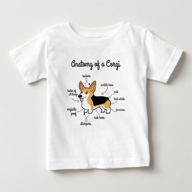 Anatomi av en Corgi Tee (Framsida)
