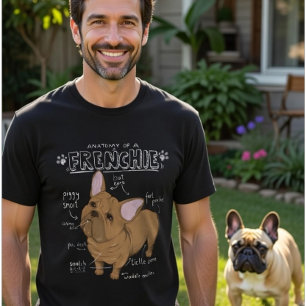 Anatomi av en fransk bulldogg - Rolig fransk bulld T Shirt