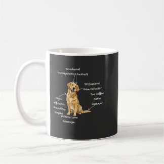 Anatomi av en Golden Retriever - Rolig hundmamma/P Kaffemugg