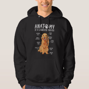 Anatomi av en gyllene restauratör Mamma Pappa Hoodie