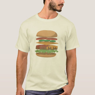 Anatomi av en hamburgare t-shirt