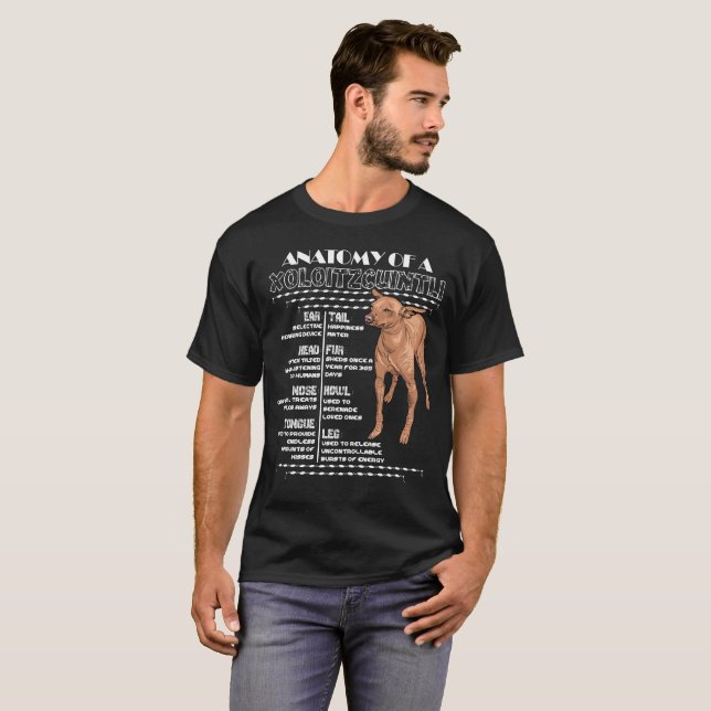 Anatomi av en Xolo T Shirt (Hel framsida)