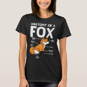 Anatomi av ett foxsklipp av animalt Vild zoo klass T Shirt
