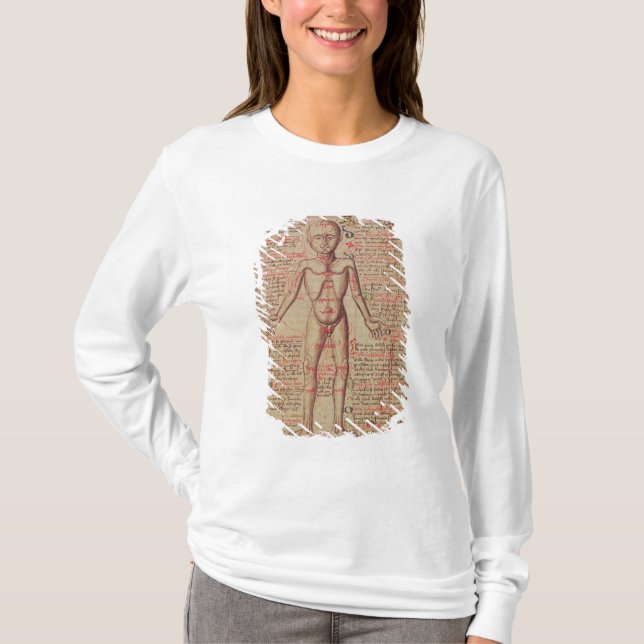 Anatomi av människokroppen tee shirt (Framsida)
