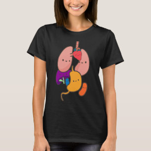 Anatomi Fysiologi Heart Lungs Vital Organs Illust T Shirt