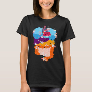 Anatomi Fysiologi Heart Lungs Vital Organs Illust T Shirt