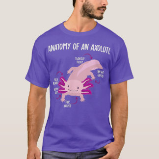 Anatomi hos axolotl För barn Aquarium Pet Animal G T Shirt