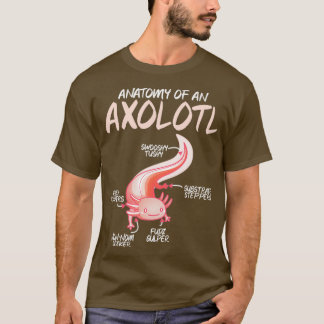 Anatomi hos axolotl Kids Pet Animal Fishing Aqu T Shirt