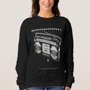 Anatomi hos Boombox Retro 80-talets 90-talets Blas T Shirt
