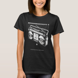 Anatomi hos Boombox Retro 80-talets 90-talets Blas T Shirt