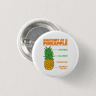 Anatomi hos en ananas Älskare Helgdagar-Coola Knapp