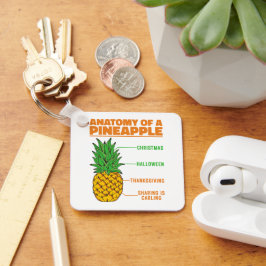 Anatomi hos en ananas Älskare Helgdagar-Coola Nyckelring