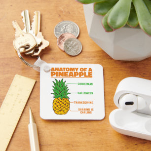 Anatomi hos en ananas Älskare Helgdagar-Coola Nyckelring