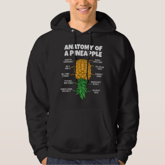 Anatomi hos en ananas-fingerbytare funny upptill o hoodie