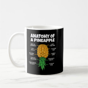 Anatomi hos en ananas-fingerbytare funny upptill o kaffemugg