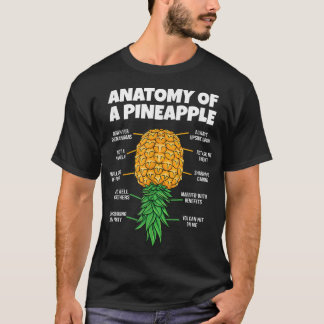 Anatomi hos en ananas-fingerbytare funny upptill o t shirt