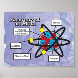 Anatomi hos en atom poster