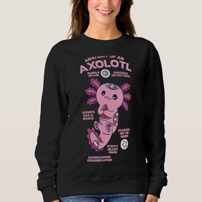 Anatomi hos en axolotl t shirt (Framsida)