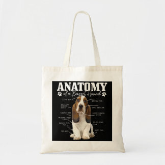 Anatomi hos en basset Hound Funny Cute Hund Basset Tygkasse