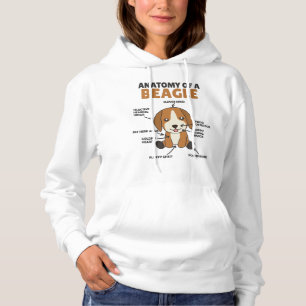 Anatomi hos en beagle Cute Hundar-valp T Shirt