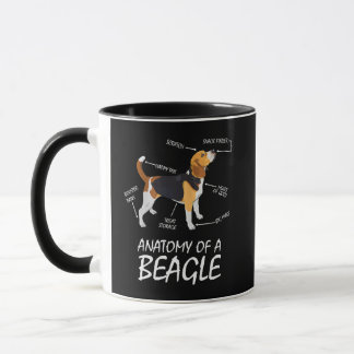 Anatomi hos en beagle-Hundälskare Mugg