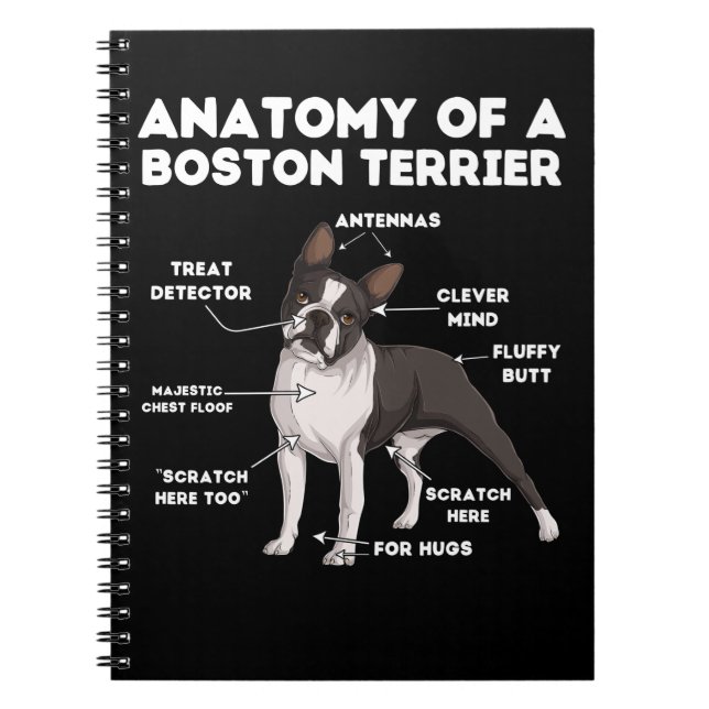 Anatomi hos en Boston Terrier Anteckningsbok (Framsidan)