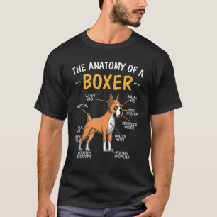 Anatomi hos en boxare för Hund T Shirt