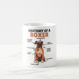 Anatomi hos en Boxergotsvett Hund-valp Kaffemugg
