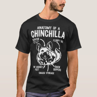 Anatomi hos en Chinchilla Chinchillas T Shirt