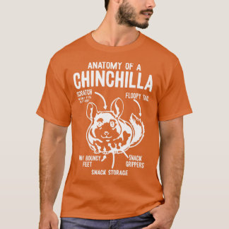 Anatomi hos en Chinchilla Chinchillas T Shirt