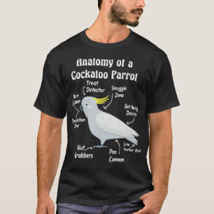 Anatomi hos en Cockatoo Parrot T Shirt