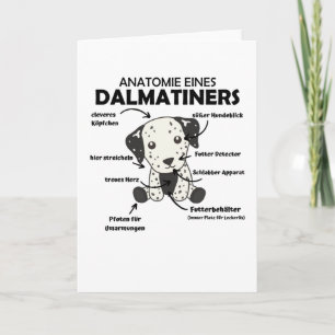 Anatomi hos en Dalmatisk sötad Hundar-puy Kort