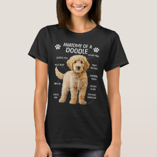 Anatomi hos en Doodle Hund Doodle Owner Goldendood T Shirt