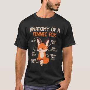 Anatomi hos en Fennec Fox Fox Fennec Foxes T Shirt