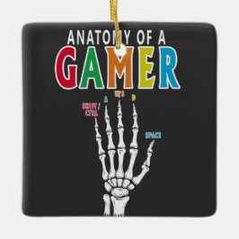 Anatomi hos en Gamer Skeleton Hand Funny Ornament