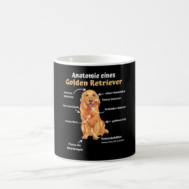 Anatomi hos en gyllene retriever Sweet Hundar lust Kaffemugg (Center)