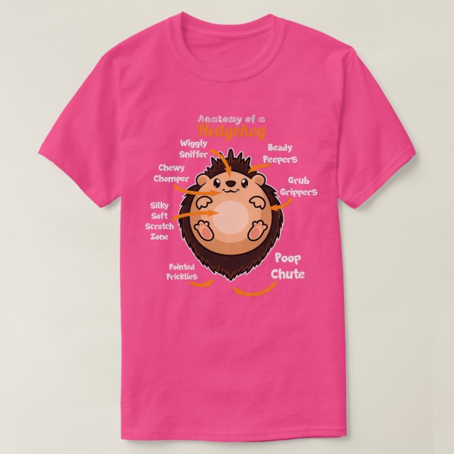 Anatomi hos en Hedgehog 2 T Shirt (Design framsida)