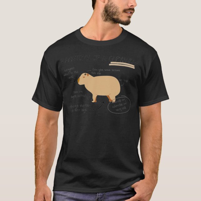 anatomi hos en kapybara t shirt (Framsida)