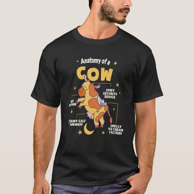 Anatomi Hos En Ko T Shirt (Framsida)