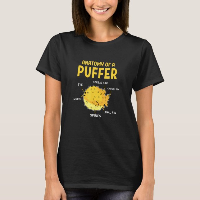 Anatomi Hos En Kugelfisk T Shirt (Framsida)