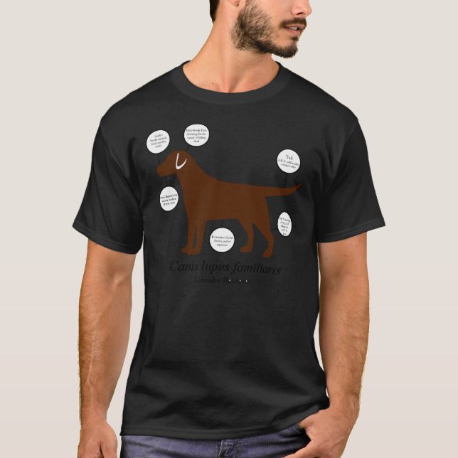 anatomi hos en labradorestauratör t shirt (Framsida)