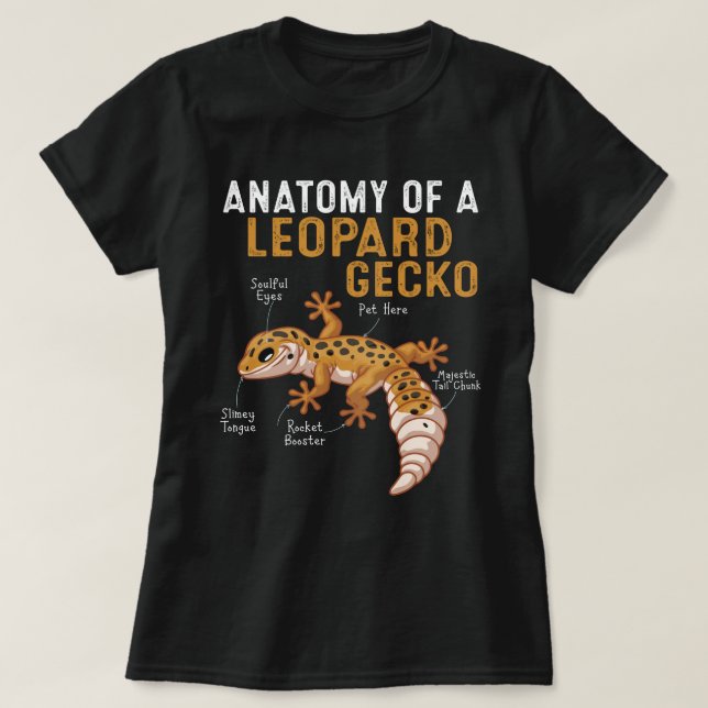 Anatomi hos en leopard Gecko  T Shirt (Design framsida)