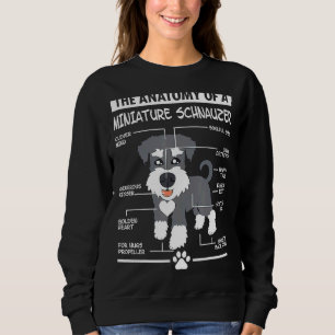 Anatomi hos en minister Schnauzer Hund Mamma Hund T Shirt