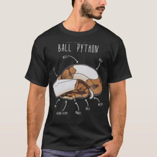 Anatomi Hos En Piebald Kungspython T Shirt