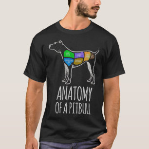 Anatomi hos en Pit Bull-fond för Hundälskare T Shirt