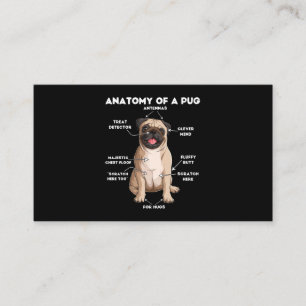 Anatomi hos en Pug Visitkort